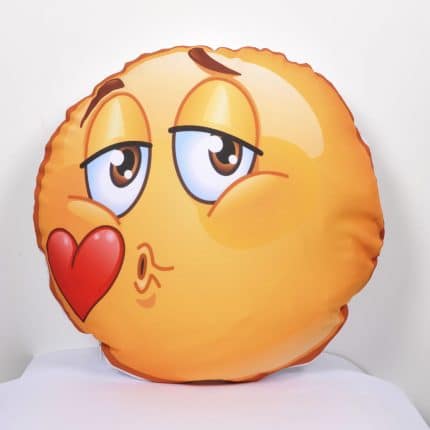 Coussin smiley kiss