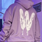 hoodie w lila