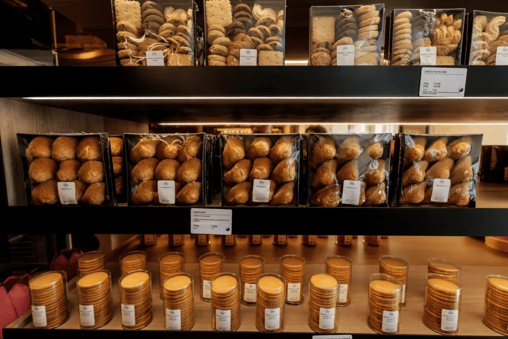 étagère de pâtisseries