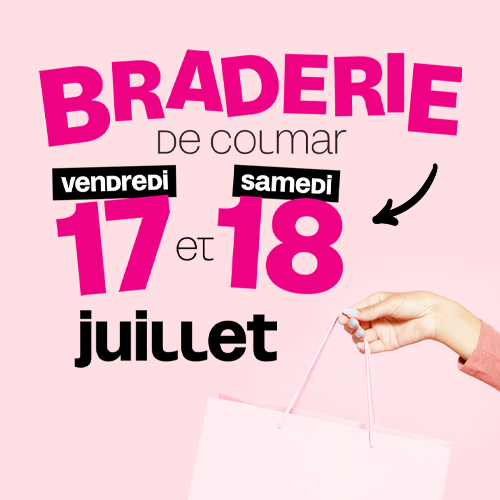 Visuel pour la braderie de Colmar le 17 et 18 juillet 2026